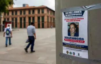 Imagen de referencia de una mujer reportada como desaparecida en Medellín, más específicamente en la Comuna 5 Castilla. FOTO CAMILO SUÁREZ