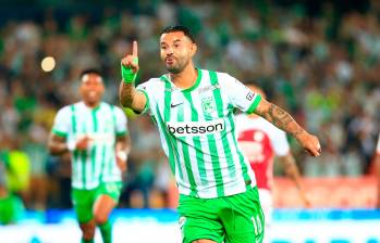 Edwin Cardona, abrió el marcador. FOTO: CAMILO SUÁREZ