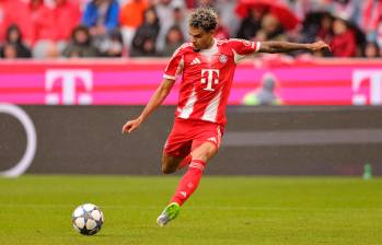 Imágenes de Luis Díaz durante el amistoso que sostuvo el Bayern frente al Tottenham durante la pretemporada. FOTO: GETTY