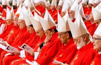 Los cardenales no podrán revelar lo que suceda en el cónclave, según una norma eclesiástica. FOTO: GETTY