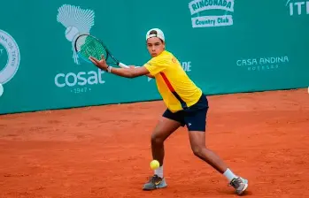 Juan Miguel Bolívar tenista antioqueño que estará con la Selección Colombia en los Juegos Panamericanos de la Juventud. FOTO CORTESÍA 
