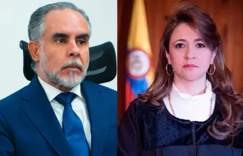 Armando Benedetti y la magistrada Cristina Lombana. Foto: Presidencia y Cortesía