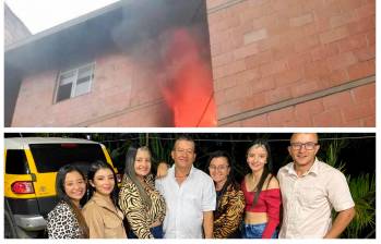 Por el incendio, la familia Gómez Herrera lo perdió todo. FOTOS CORTESÍA