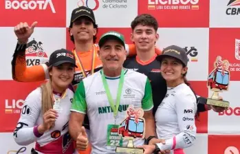Los antioqueños lograron una destacada actuación en la Copa Nacional GW Shimano de BMX, disputada en Bogotá. FOTO: Cortesía