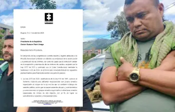 La fiscal Luz Adriana Camargo envió una carta al presidente Petro para pedirle levantar la orden de captura contra alias Calarcá. Foto: redes