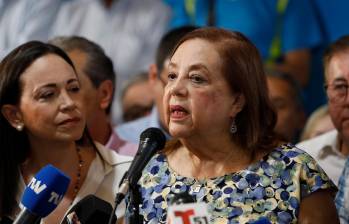Corina Yoris fue designada como sucesora de María Corina Machado para ser candidata de la oposición en las elecciones del 28 de julio. Sin embargo, no se pudo inscribir ante el Consejo Nacional Electoral de Venezuela. FOTO: GETTY