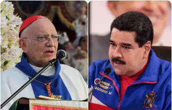 El cardenal Baltazar Porras y Nicolás Maduro. FOTOS: Cortesía X @bepocar y Colprensa El cardenal Baltazar Porras y Nicolás Maduro. FOTOS: Cortesía X @bepocar y Colprensa