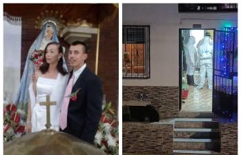 La pareja de esposos habría sido hallada sin vida por la madre de la mujer, quien al llegar a la casa se encontró con la desgarradora escena. FOTO Cortesía Entre Ceja y Ceja. 