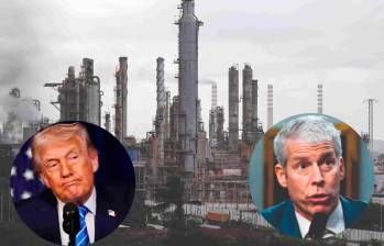 El Centro de Refinación Paraguaná, el complejo refinador más grande de Venezuela, es una pieza clave en la cadena petrolera que Estados Unidos busca supervisar y reorganizar. De izquierda a derecha: Donald Trump, presidente de Estados Unidos y Chris Wright, secretario de Energía de EE. UU. FOTO Getty