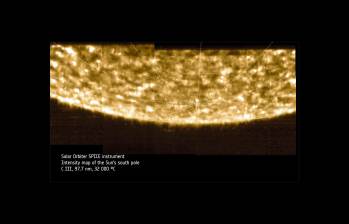 Solar Orbiter se acercó al polo sur del Sol. FOTO cortesía ESA