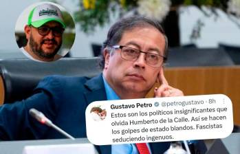 El presidente Gustavo Petro respondió a los duros señalamientos del concejal de Medellín, Andrés “Gury” Rodríguez. FOTO COLPRENSA 