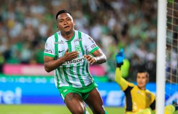 Alfredo Morelos llegó a Atlético Nacional en junio del 2024. Es una de las figuras del cuadro verde, dirigido por Javier Gandolfi. FOTO: CAMILO SUÁREZ