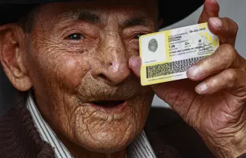 Don Julio Saldarriaga Hernández, quien era el hombre más longevo del país (Q.E.P.D). Foto: Manuel Saldarriaga Quintero.