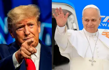 Donald Trump criticó al papa León XIV por su postura frente a la guerra de Medio Oriente, el pontífice le respondió. Fotos: Getty Images