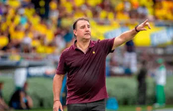 El entrenador argentino Néstor Lorenzo ha enfrentado dos veces a la Selección Argentina desde que dirige a Colombia. Ganó en Barranquilla y perdió la final de la Copa América. FOTO: JUAN ANTONIO SÁNCHEZ