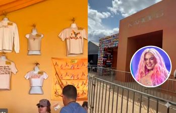 El mercado impulsado por Karol G reunió emprendimientos latinos cerca del recinto de Coachella. FOTO COLPRENSA