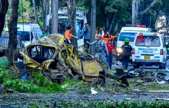 El atentado ocurrió sobre las 2:50 de la tarde de este jueves 21 de agosto. FOTO AFP