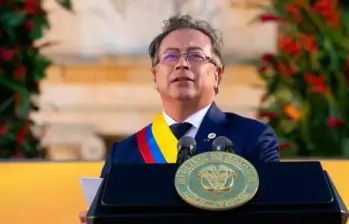 En el Salón Elíptico del Congreso de la República, el presidente Gustavo Petro, participó en la instalación del nuevo periodo legislativo de las sesiones ordinarias 2025 - 2026. FOTO: Colprensa-Presidencia.