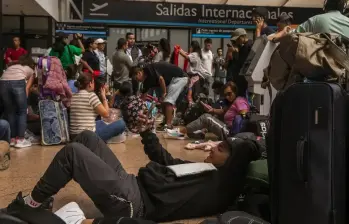 Fotografía de referencia de esperas en el José María Córdova. FOTO: EL COLOMBIANO