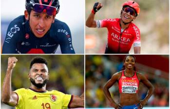 Egan Bernal, Caterine Ibargüen, Miguel Ángel Borja y Nairo Quintana han dado a conocer sus preferencias políticas. FOTO CORTESÍA 