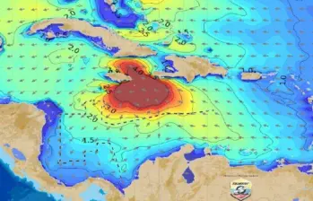 Con vientos de 225 km/h, el huracán Melissa amenaza a Jamaica, Haití, Cuba y República Dominicana. FOTO: IDEAM Con vientos de 225 km/h, el huracán Melissa amenaza a Jamaica, Haití, Cuba y República Dominicana. FOTO: IDEAM