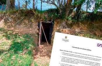 Imagen de referencia de una caleta y laboratorio de drogas en Antioquia. Foto: cortesía