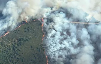 Panorama de la dramática situación de incendios en Portugal. FOTO: COMISIÓN EUROPEA