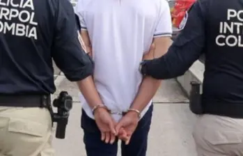 El extranjero fue puesto a disposición de la Fiscalía para que se avance en el proceso de extradición. FOTO: COLPRENSA