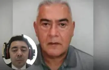 Diego Marín Buitrago alias Papá Pitufo y el fiscal Andrés Marín Rodríguez. Fotos: Fiscalía y captura de pantalla 