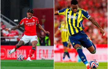 Richard Ríos y Jhon Durán buscarán un cupo a la Champions League para sus clubes. Foto: GETTY. 