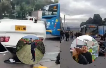 La Fiscalía imputará a Rubén Romero por el accidente en la avenida Mutis que dejó dos personas muertas en Bogotá. FOTO: Tomada de redes sociales