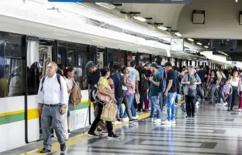 La línea A del Metro de Medellín ya funciona con normalidad. FOTO: Jaime Pérez. Archivo El Colombiano La línea A del Metro de Medellín ya funciona con normalidad. FOTO: Jaime Pérez. Archivo El Colombiano