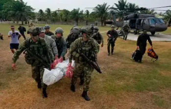 En el Plan pistola ordenado por el Clan del Golfo también han sido asesinados cuatro militares. FOTO: ARCHIVO.