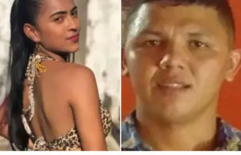 Jaskary Lizeth Páez Martínez y su compañero sentimental alias ‘Frank’, presunto cabecilla del Clan del Golfo, fueron dados de baja en medio de combates contra integrantes de la subestructura Edgar de Jesús Madrid Benjumea, al sur de Bolívar. FOTO: REDES SOCIALES | COLPRENSA