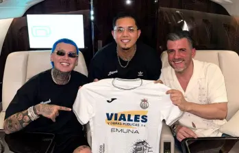 El cantante paisa Blessd ya cuenta con dos equipos en Europa, uno en Dinamarca y su más reciente adquisición en España. FOTO: REDES SOCIALES