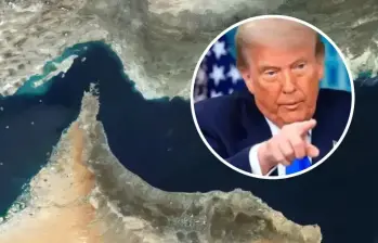 Irán y Donald Trump están en una nueva disputa de mensajes por el control del estrecho de Ormuz. FOTO: GETTY