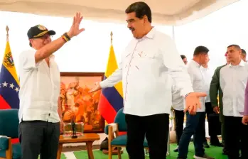 La zona binacional (Colombia-Venezuela) permite que ambos países diseñen políticas que ayuden a potenciar sus dinámicas comerciales. FOTO cortesía Presidencia Colombia