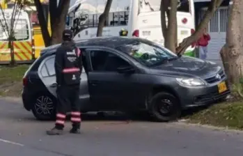 El hecho se registró en el barrio Bosque Popular, cerca al Jardín Botánico de Bogotá. FOTO: Tránsito Bogotá