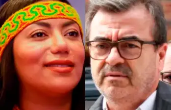 Previamente, Peralta, junto con Olmedo López y Sneyder Pinilla, fue señalada de haber direccionado un contrato de $2.125 millones relacionado con maquinaria amarilla para Riohacha (La Guajira). FOTO: COLPRENSA