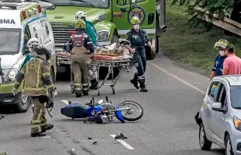 Las atenciones en salud de heridos en esta clase de accidente son cubiertos por la Adres. FOTO JUAN ANTONIO SÁNCHEZ
