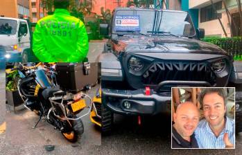 El Jeep Gladiator y la moto BMW serían de Comercializadora JPino, ligada a exvecino del Tricentenario de los hermanos Daniel y Miguel Quintero. Foto Cortesía