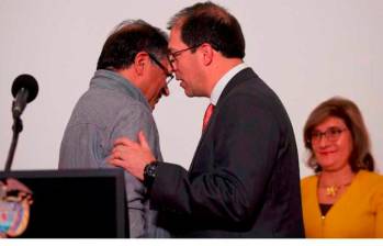 El fiscal general Francisco Barbosa ha sostenido varias dicusiones con el presidente Gustavo Petro en las últimas semanas. FOTO: CORTESÍA