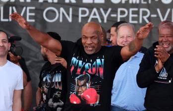 Mike Tyson se prepara para su regreso al boxeo el próximo 20 de julio ante Jake Paul. FOTO GETTY 