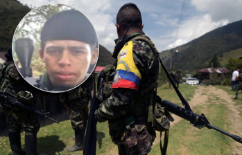 Alias Diomer sería el nuevo cabecilla del frente 18 tras la captura de alias Román. Fotos: AFP y Cortesía