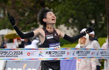 El japonés Kiyoto Hirabayashi se quedó con el primer puesto en la maratón de Osaka que se corrió el pasado 25 de febrero. FOTO getty