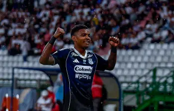 Brayan León, entre los hombres con los que cuenta el entrenador Alejandro Restrepo en el juego contra Caldas. FOTO: Colprensa