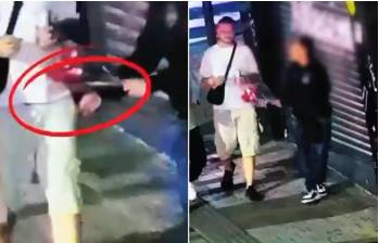 Los presuntos ladrones fueron captados a través de la red de cámaras de seguridad de Medellín. FOTOS: Cortesía Alcaldía de Medellín