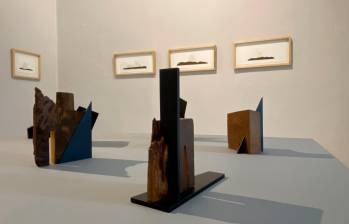 Parte de la obra Quimera de Álvaro Correa en la exposición de La Balsa Arte. Foto cortesía.