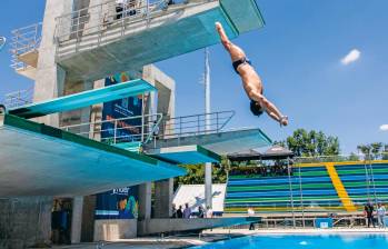 Para el Panamericano Júnior de Natación se realizó una reforma en las piscinas del Complejo Acuático César Villa Zapata de Medellín. FOTO: JULIO CÉSAR HERRERA 