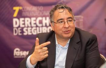 Gustavo Morales, presidente de Fasecolda, gremio de las compañías aseguradoras de Colombia. FOTO Esneyder Gutiérrez